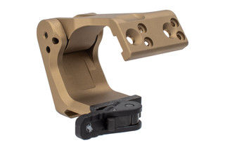Unity Tactical FAST - OMNI Magnifier Mount in FDE works with popular magnifiers and features an American Defense QD auto-lock lever.